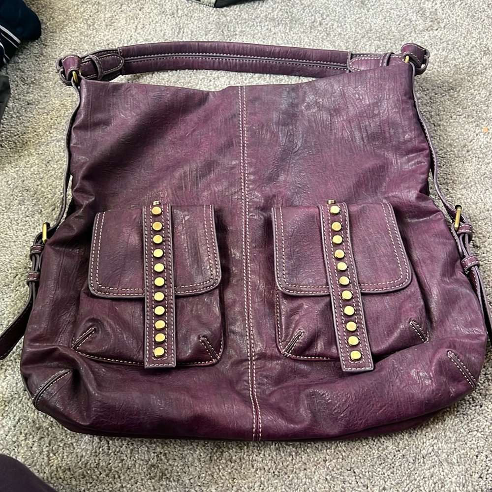 Melie bianco large purple purse